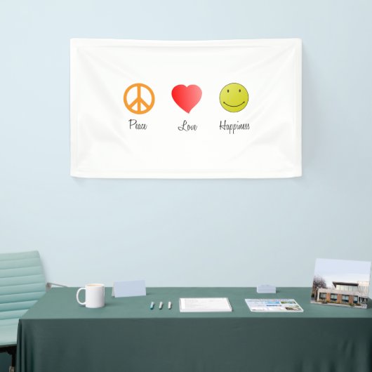 Vredesliefdesgeluk Spandoek (Beurs)