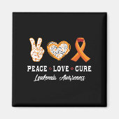 Vredesliefdesgenezing Leukemiebewustzijn mannen vr Magneet (Voorkant)