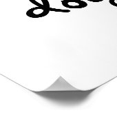 vredesliefdeshonden typografie poster zwart - wit (Hoek)