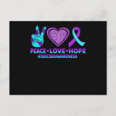 Vredesliefdeshoop Happy Suicide Prevention Bewusth Briefkaart (Voorkant)