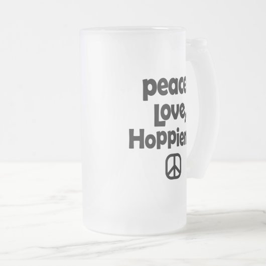 Vredesliefdeshoop Matglas Bierpul (Voorkant rechts)