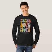 Vredesliefdeshoop Necrotisering van het bewustzijn T-shirt (Voorkant volledig)