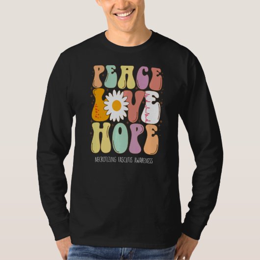 Vredesliefdeshoop Necrotisering van het bewustzijn T-shirt (Voorkant)