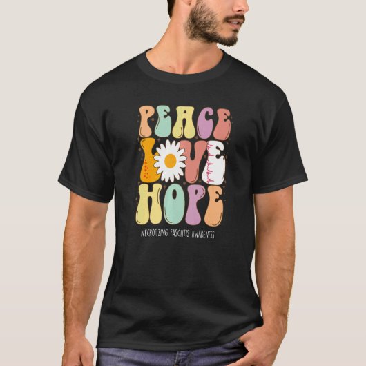 Vredesliefdeshoop Necrotisering van het bewustzijn T-shirt (Voorkant)