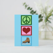 Vredesliefdesijsschaatsen Briefkaart (Staand voorkant)