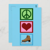 Vredesliefdesijsschaatsen Briefkaart (Voorkant / Achterkant)