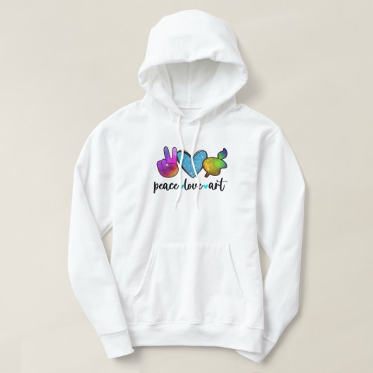 vredesliefdeskunsten hoodie (Design voorkant)