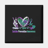 Vredesliefdesleven Zelfmoordbewustzijn Semi Colon  Magneet (Voorkant)