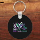 Vredesliefdesleven Zelfmoordbewustzijn Semi Colon  Sleutelhanger (Voorkant)