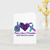 Vredesliefdesleven Zelfmoordbewustzijn Vrouwen Sem Kaart (Gele Bloem)