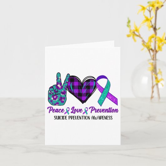 Vredesliefdesleven Zelfmoordbewustzijn Vrouwen Sem Kaart (Gele Bloem)