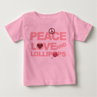 Vredesliefdeslollipops t-shirt voor peuter