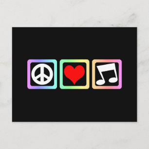 Vredesliefdesmuziek Briefkaart