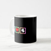 Vredesliefdespiano Koffiemok (Voorkant links)