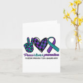 Vredesliefdespreventie Zelfmoordpreventie Kaart (Gele Bloem)