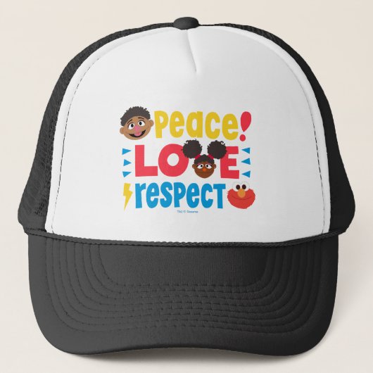 Vredesliefdesrespect Trucker Pet (Voorkant)