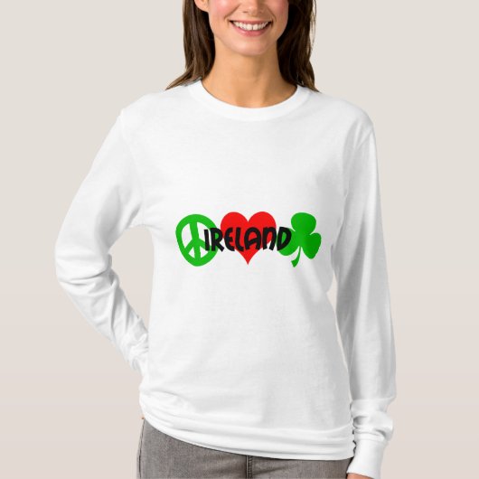 Vredesliefdesshamrock T-shirt (Voorkant)