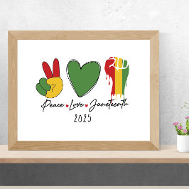 Vredesliefdesstrijd - Zwarte Geschiedenis Poster