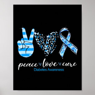 Vredesliefdestype Diabetes Bewustmaking Survivors  Poster