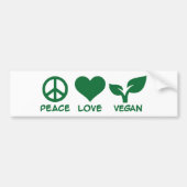 Vredesliefdesvegan Bumpersticker (Voorkant)