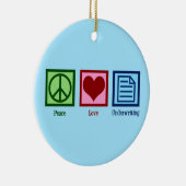 Vredesliefdesverzekering Keramisch Ornament (Rechts)