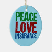 Vredesliefdesverzekering Keramisch Ornament (Rechts)