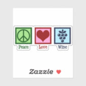 Vredesliefdeswijn Land Sticker (Vel)