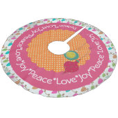 Vredesliefhebber geotteld licht vakantieboomrok kerstboom rok (Gekanteld)