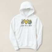 vredesliefhebber hoodie (Design voorkant)