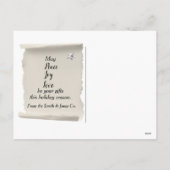 Vredesliefhebber in de sterren feestdagenkaart (Achterkant)