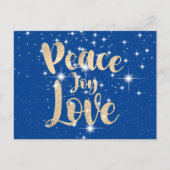 Vredesliefhebber in de sterren feestdagenkaart (Voorkant)