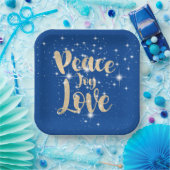 Vredesliefhebber in de sterren papieren bordje (Feest)