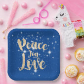 Vredesliefhebber in de sterren papieren bordje (Feest)