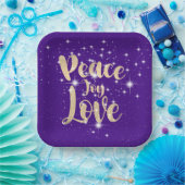 Vredesliefhebber in de sterren papieren bordje (Feest)