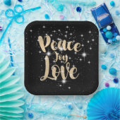 Vredesliefhebber in de sterren papieren bordje (Feest)