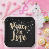 Vredesliefhebber in de sterren papieren bordje (Feest)