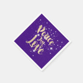 Vredesliefhebber in de sterren servet (Hoek)