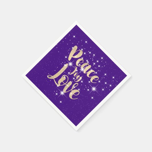 Vredesliefhebber in de sterren servet (Hoek)