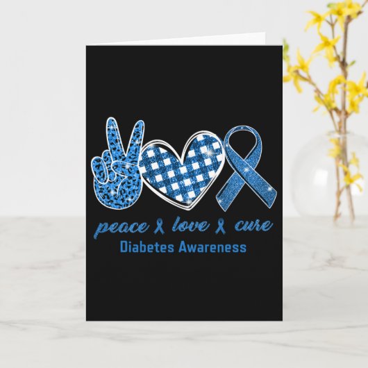 Vredesliefhebber Leopard Diabetes Bewustmaking Sur Kaart (Gele Bloem)