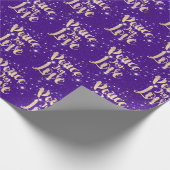 Vredesliefhebber met sterren cadeaupapier (Hoek)