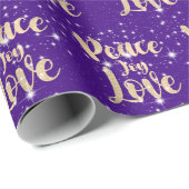 Vredesliefhebber met sterren cadeaupapier (Rol Hoek)