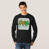 Vredesliefhebber op dag St Patrick S Day Bleken T-shirt (Voorkant volledig)