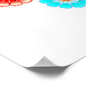 Vredesliefhebber van 70 jaar poster (Hoek)