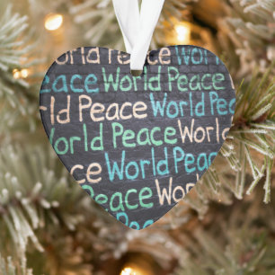 Vredesliefhebber van de wereld Peaceful Ornament