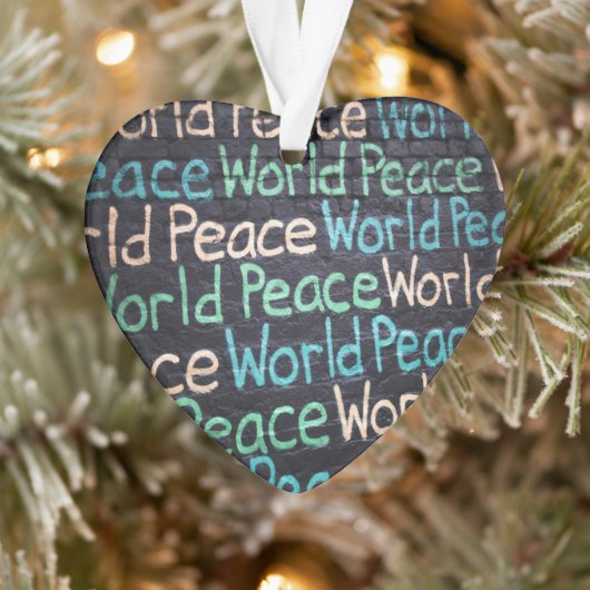 Vredesliefhebber van de wereld Peaceful Ornament (Boom)