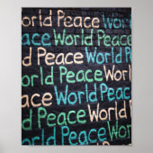 Vredesliefhebber van de wereld Peaceful Poster (Voorkant)