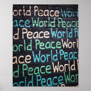 Vredesliefhebber van de wereld Peaceful Poster