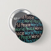 Vredesliefhebber van de wereld Peaceful Ronde Button 5,7 Cm (Voorkant /achterkant)
