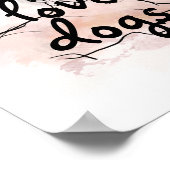 vredesliefhebbers citeren ontwerp waterverf honden poster (Hoek)