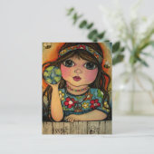 Vredesliefhebbers en lagere kracht briefkaart (Staand voorkant)